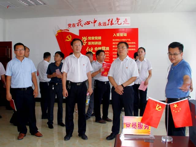 梁山縣委常委、組織部部長王建一行蒞臨天意機械調(diào)研